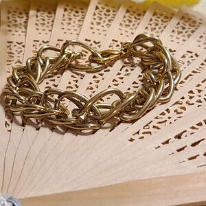 Unique Vintage Gold Chain Bracelet